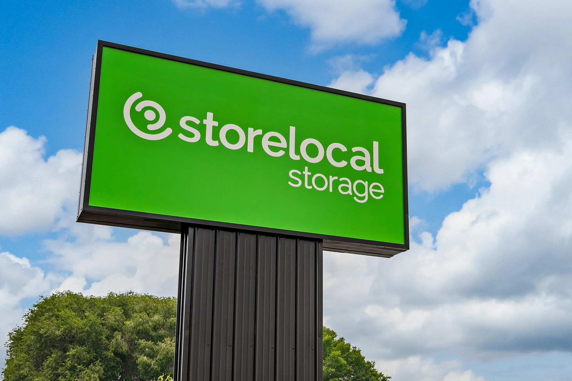 Modern self-storage facility exterior